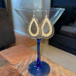 Gold and sparkly earrings